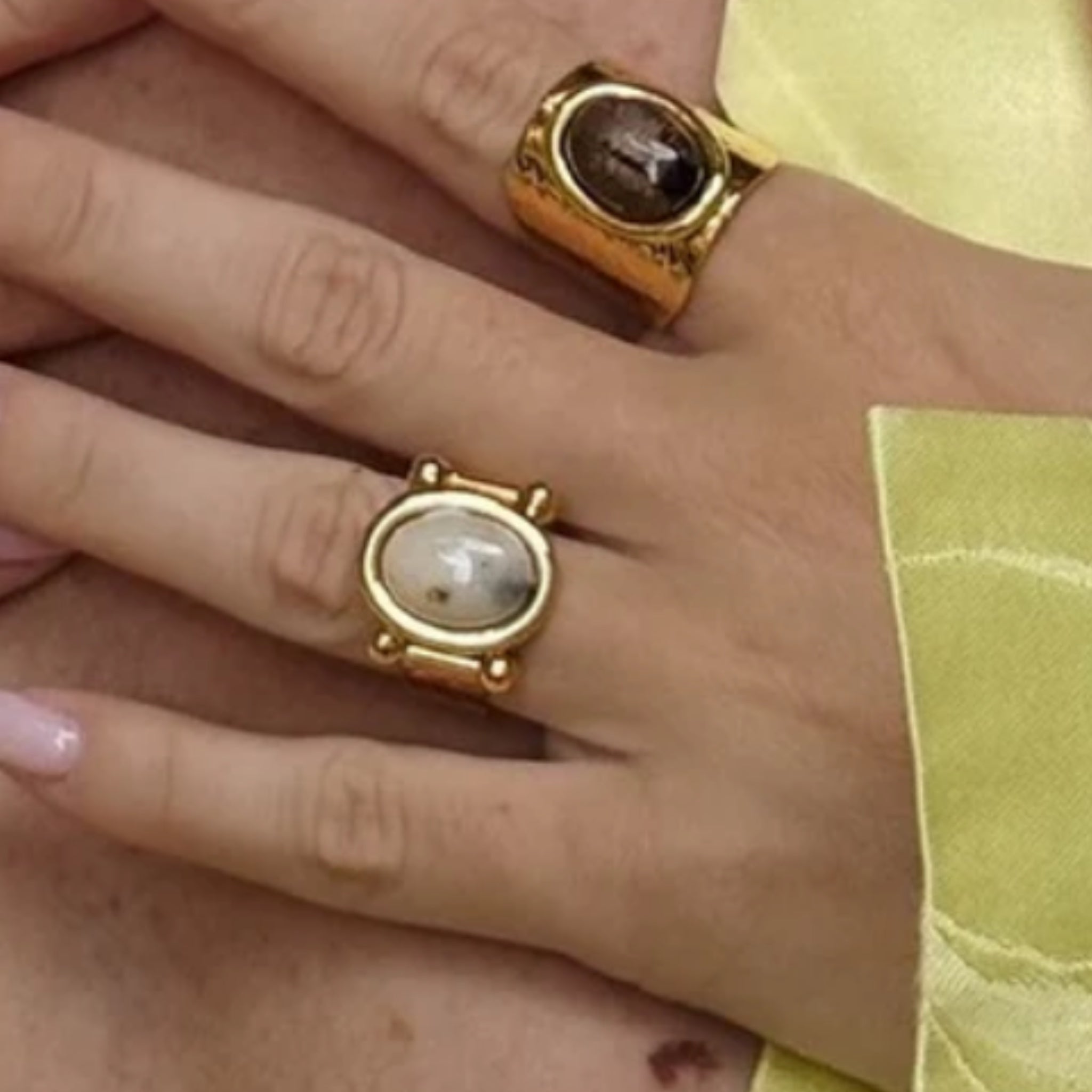 Sortija Vintage Verde - Piedra de Toque