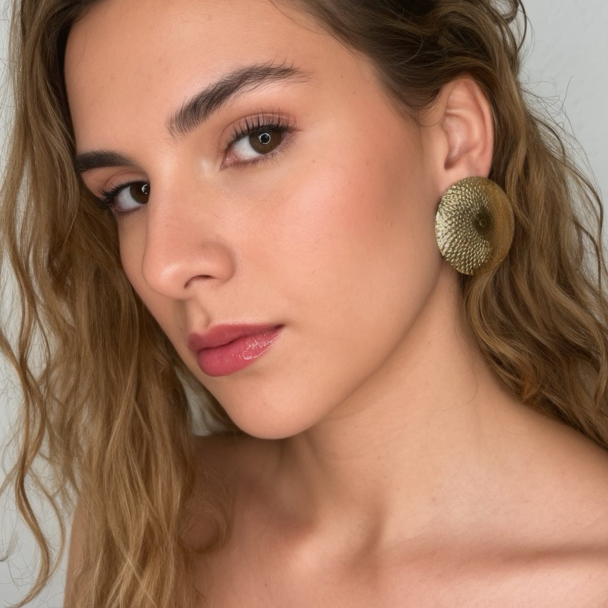 Pendientes Círculo Textura - Piedra de Toque