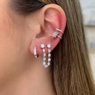 Pendientes Dobles Plata - Piedra de Toque