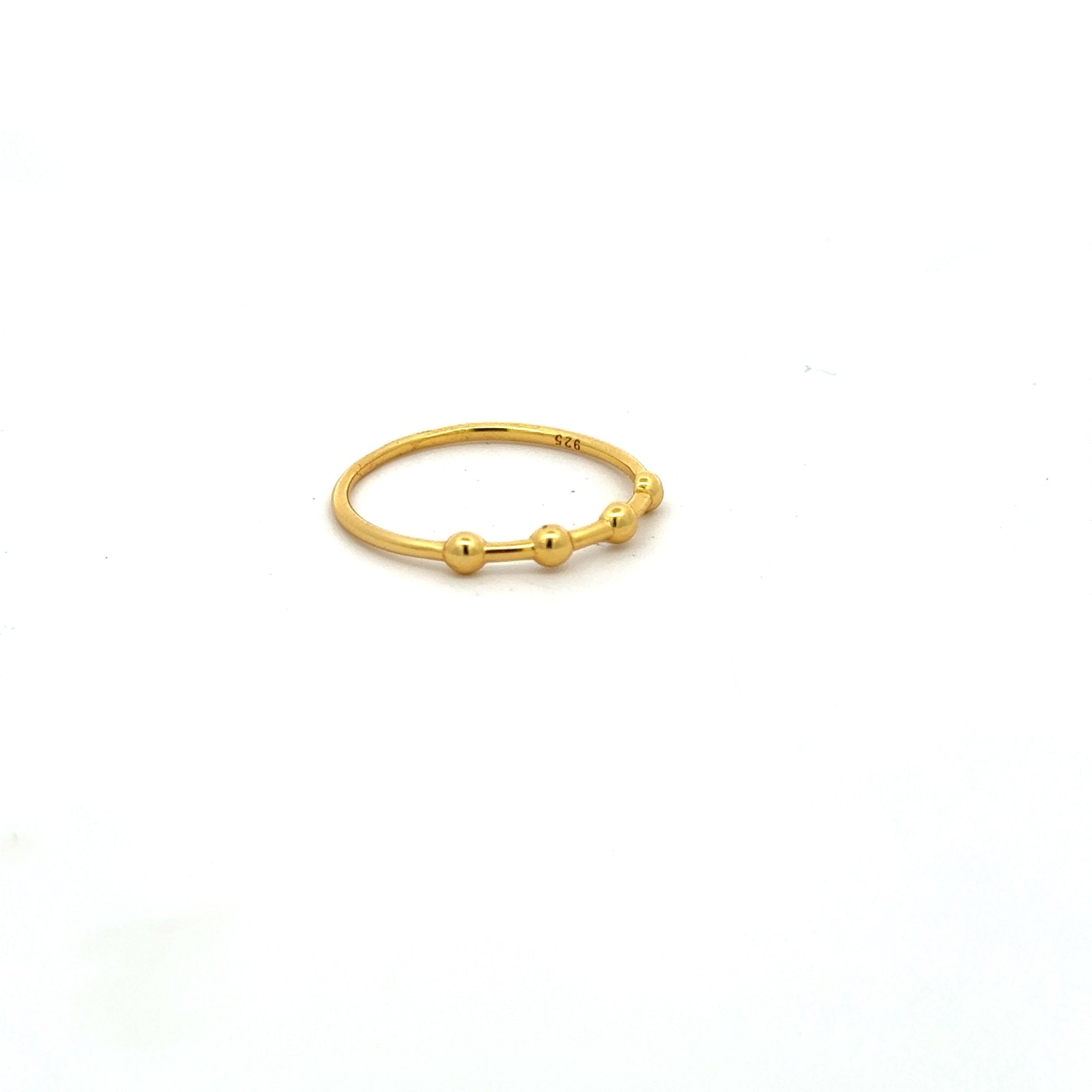 Sortija Bolitas Oro - Piedra de Toque